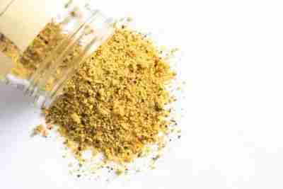 Lemon Pepper Spilled from a Spice Jar